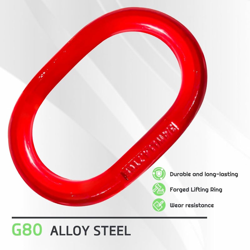 SENKEYFE Heavy Duty Two Leg Bridle Web Sling 5ft 8800lbs Capacity Lifting Slings Straps with G80 Alloy Steel Grab Hooks Polyester Bridle Sling for Cargo Security Towing and Handling - Image 2